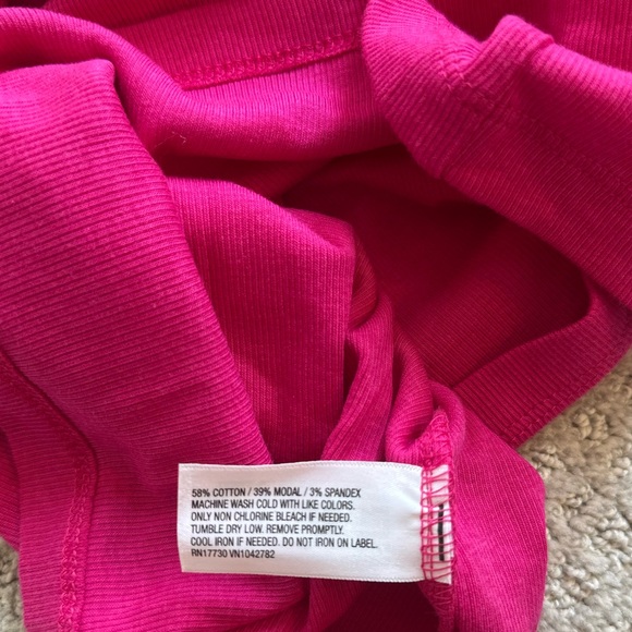 A New Day Pink Slim Fit Ribbed T-Shirt Size M NEVER WORN in perfect condition - Picture 5 of 6